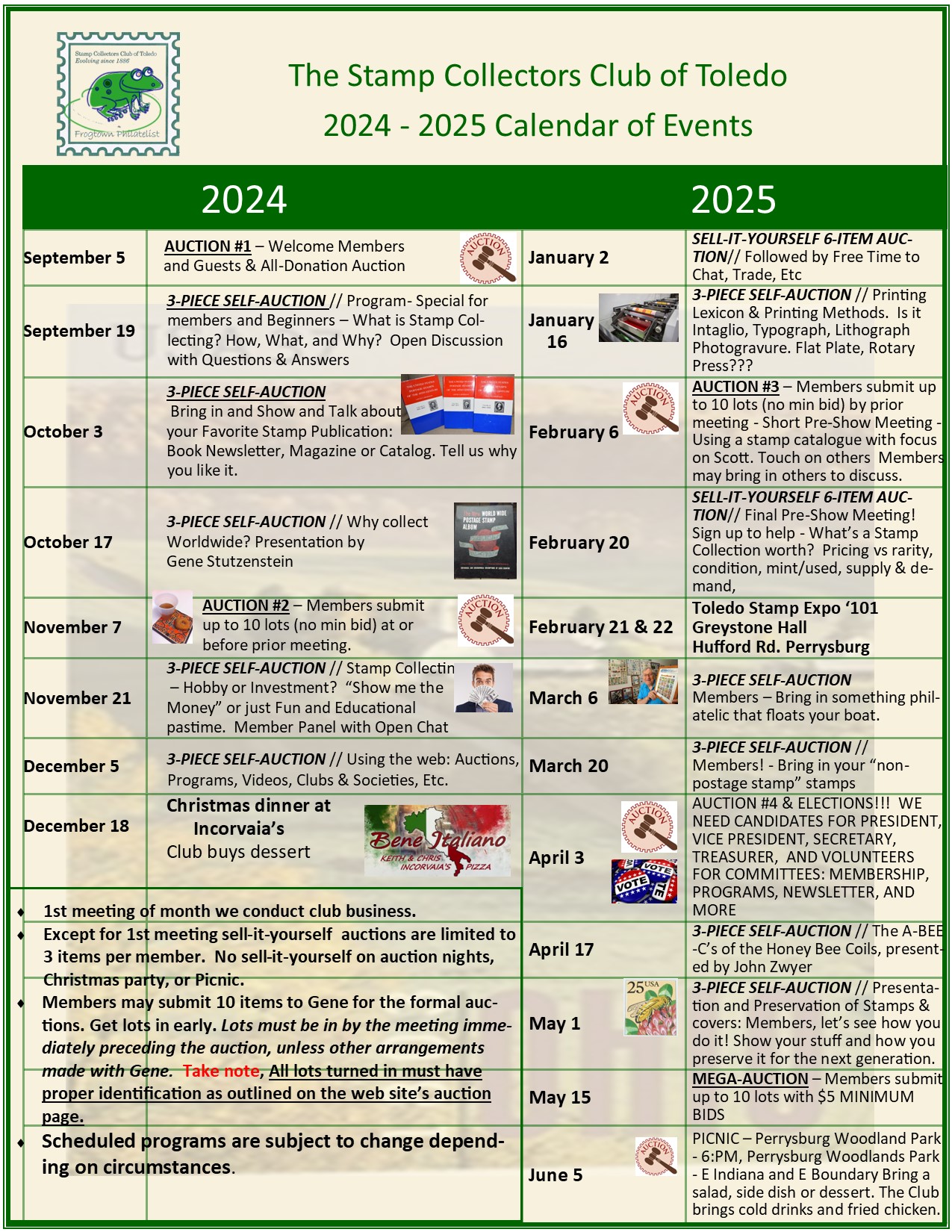 2024-2025 Schedule